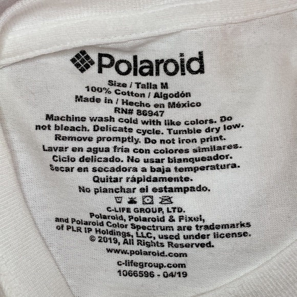 Polaroid Graphic Crop Tee. Size Medium. - Picture 7 of 7